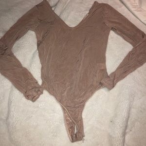 Nude colored leotard